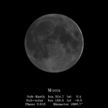 Moon crescent visible - 201006 2156UTC